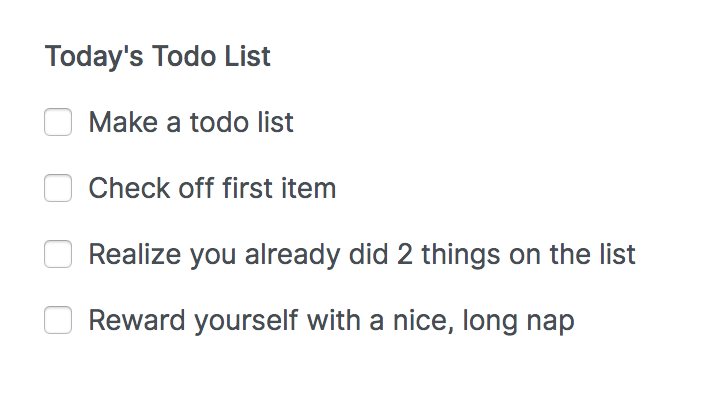 Screenshot of Checkboxes