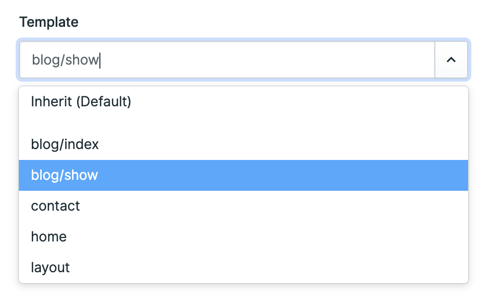 Screenshot of Template