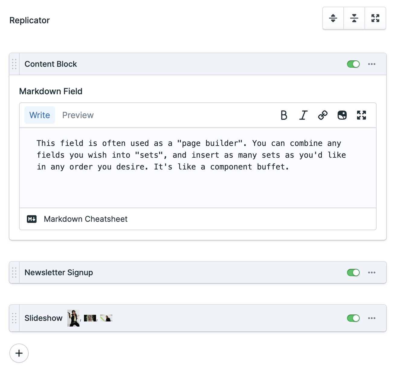 Screenshot of Replicator