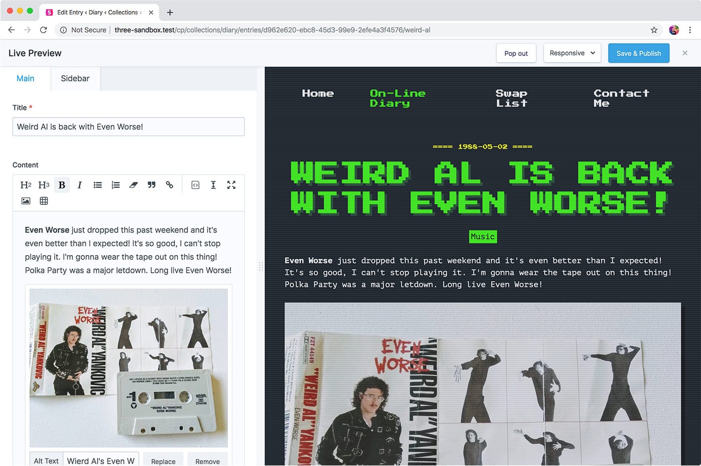 Statamic Live Preview