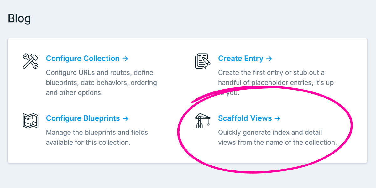Link to Scaffold Views