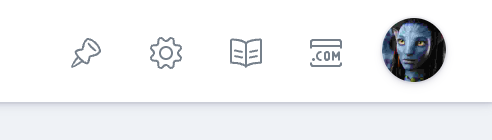 A user's avatar in the control panel global header